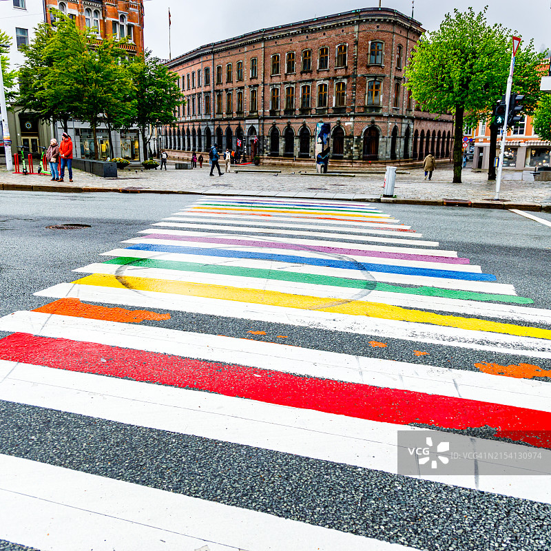 卑尔根路口图片素材