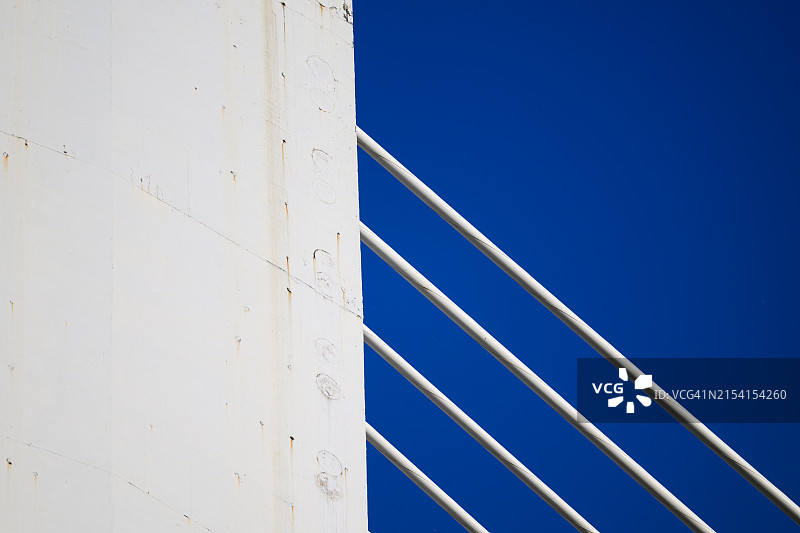 钢索桥特写图片素材