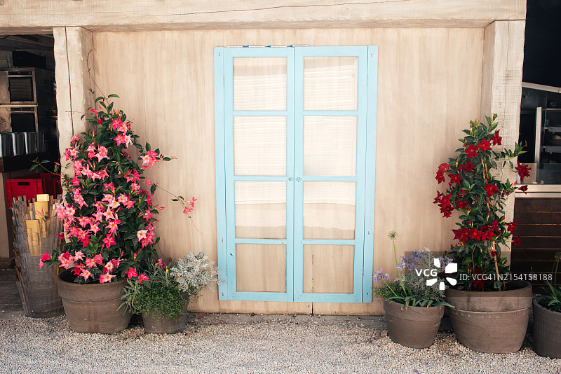 度假小镇的岛屿街道风光图片素材