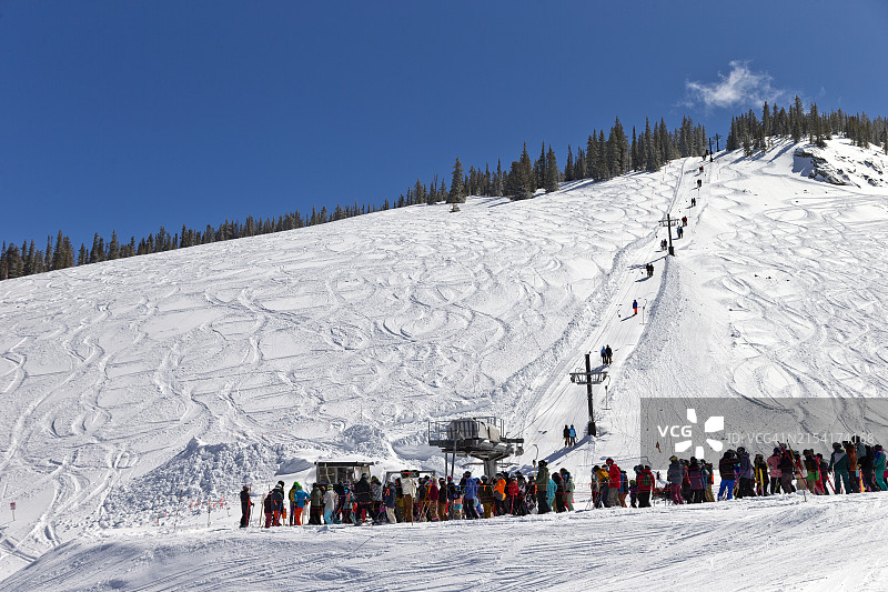 科罗拉多滑雪胜地图片素材