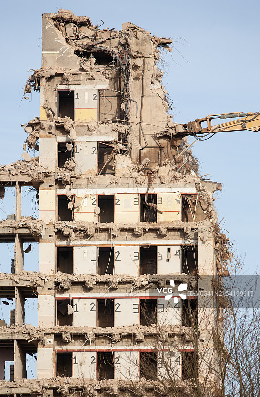 拆除塔楼开发项目图片素材