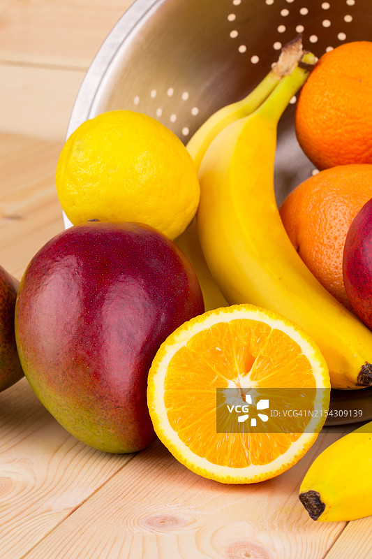 桌子上水果的特写图片素材