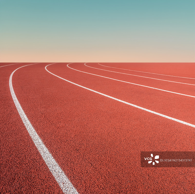空旷的跑道，美国加利福尼亚州图片素材