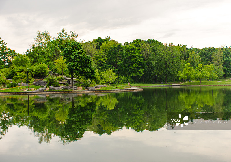蒙特利尔的海狸湖图片素材