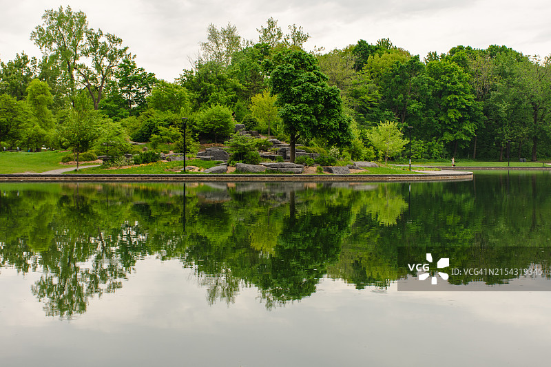 蒙特利尔的海狸湖图片素材