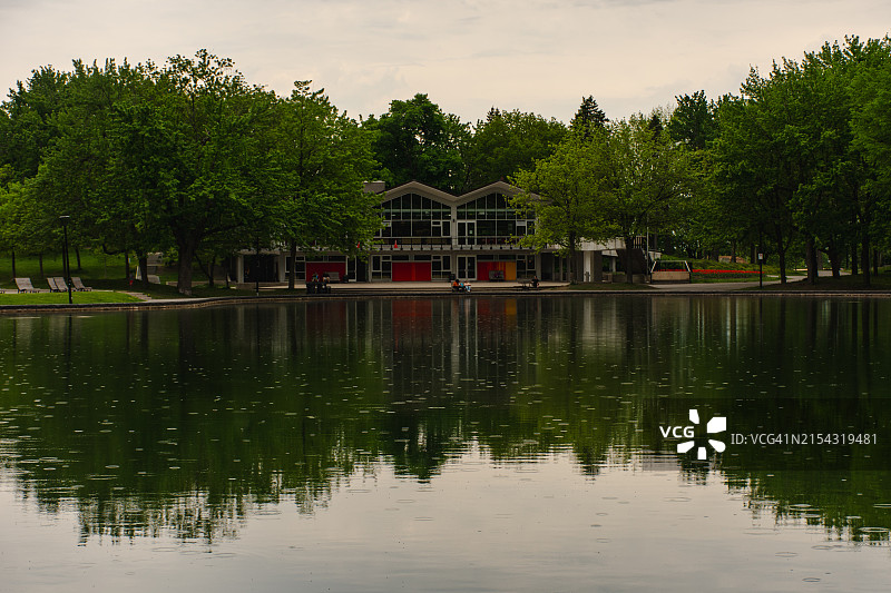 蒙特利尔的海狸湖图片素材
