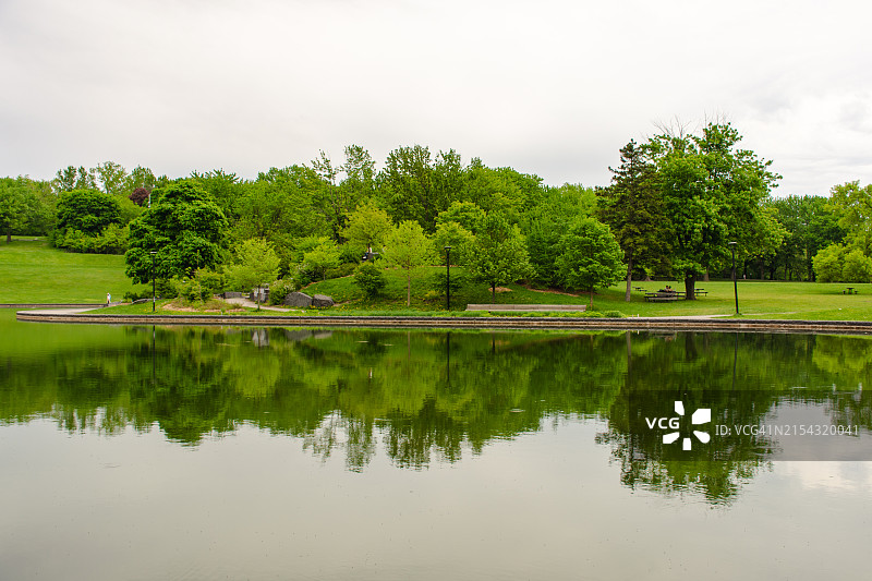 蒙特利尔的海狸湖图片素材