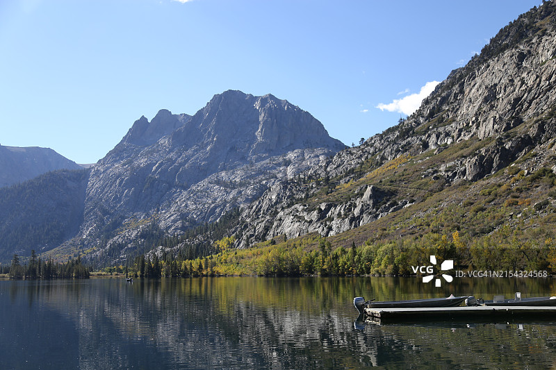 美国加利福尼亚州毕夏普的湖光山色图片素材
