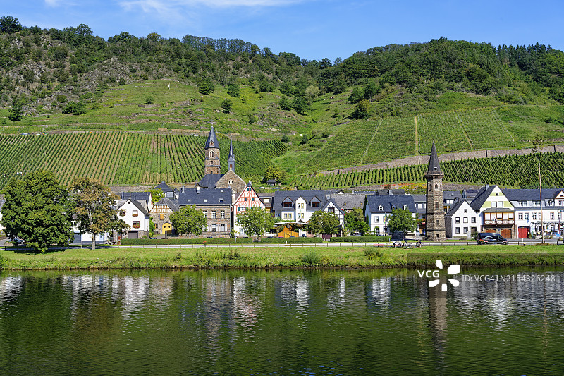 德国科赫姆及摩泽尔河风光图片素材