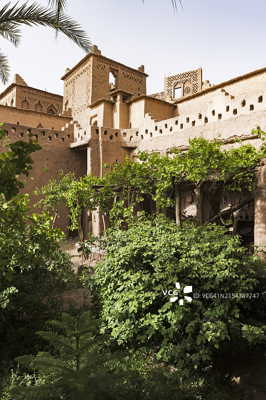 斯古拉 Kasbah Amridil 历史建筑,摩洛哥 Atlas 山脉图片素材