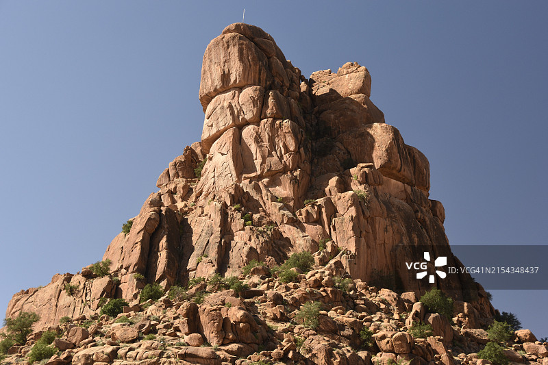 塔夫拉乌特拿破仑之帽，位于摩洛哥北部非洲安提阿特拉斯山脉图片素材