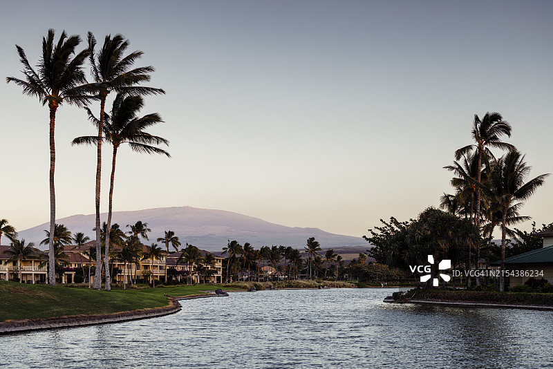 夏威夷高尔夫球场社区图片素材