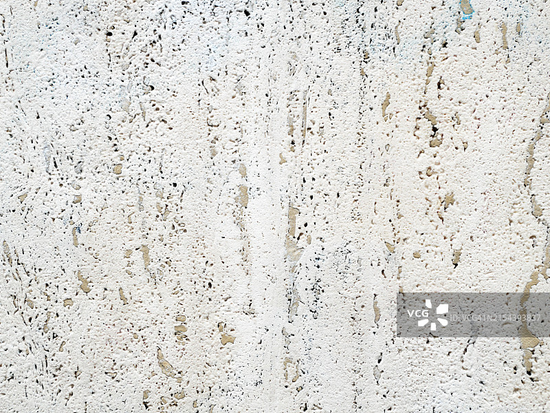 法国巴黎，混凝土墙上白色油漆特写，粗糙纹理，干净的表面，阳光，自然色彩图片素材