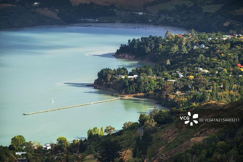 日落时分的基督城市景图片素材