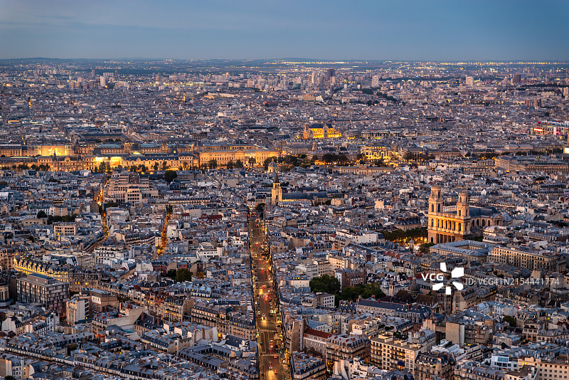巴黎夜景图片素材