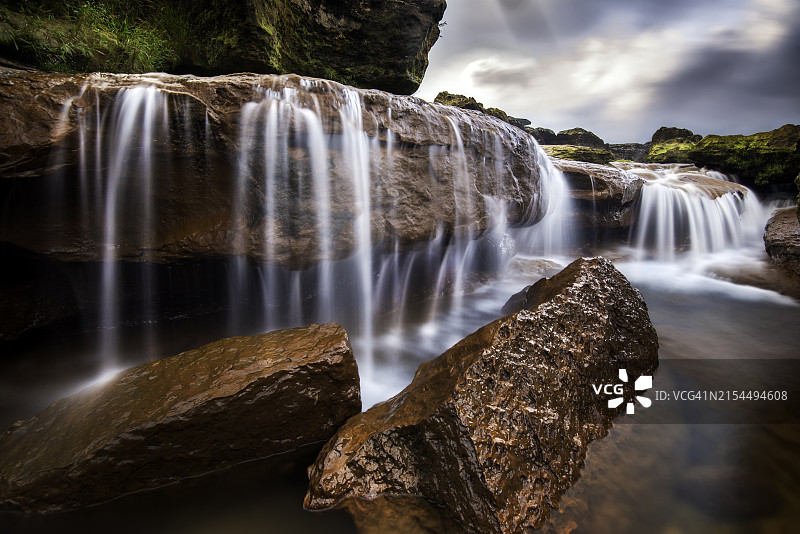 瀑布景观图片素材