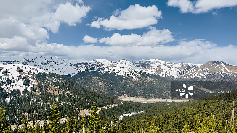 美国科罗拉多州清水县山区风光图片素材
