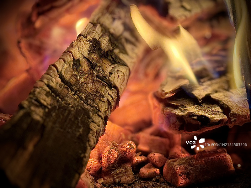 德国篝火特写图片素材