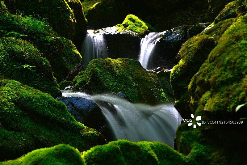 瀑布景观图片素材