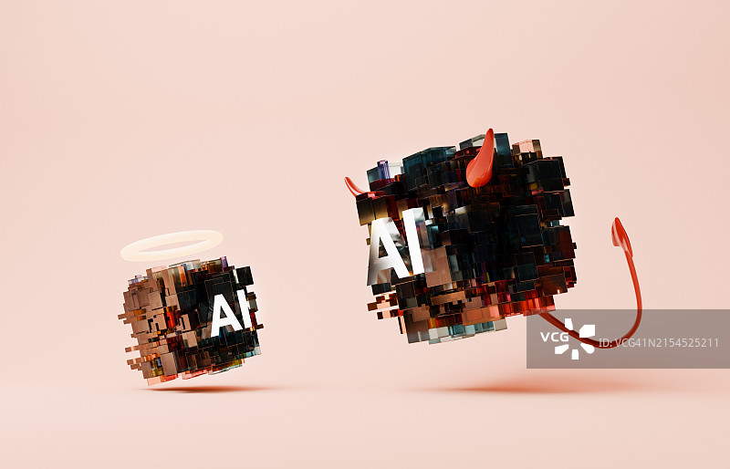 人工智能的善与恶图片素材