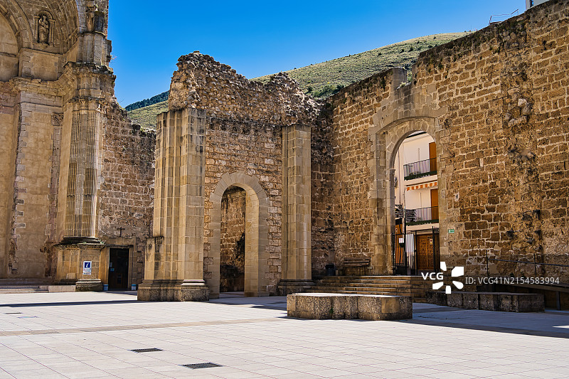 西班牙卡索拉圣玛利亚教堂遗址图片素材