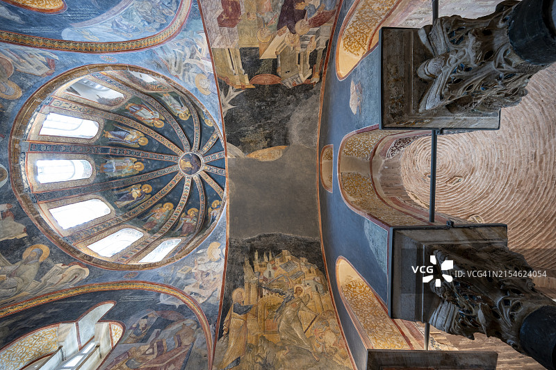 具有历史意义的拜占庭科拉教堂内景图片素材