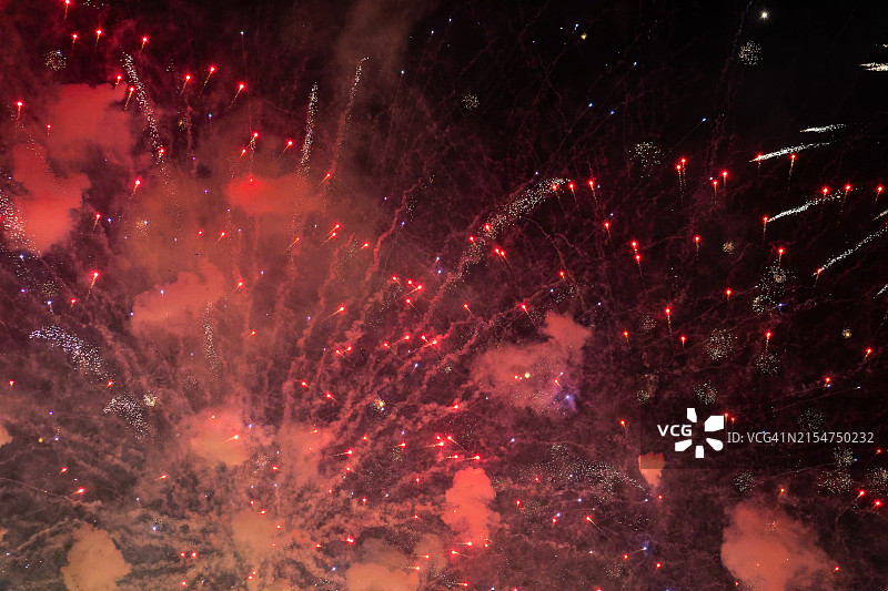 红色烟花图片素材
