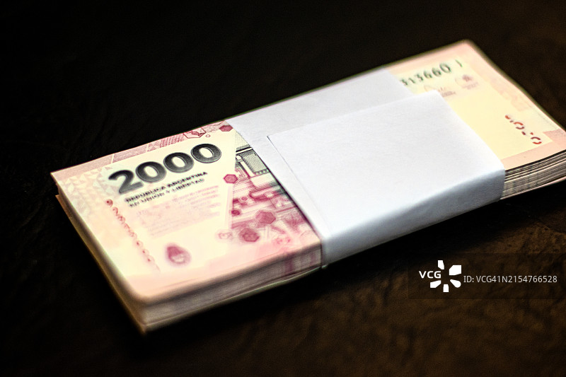 阿根廷比索现金图片素材