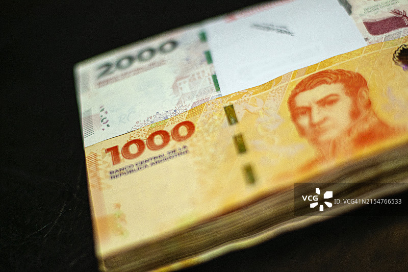 阿根廷比索现金钞票图片素材