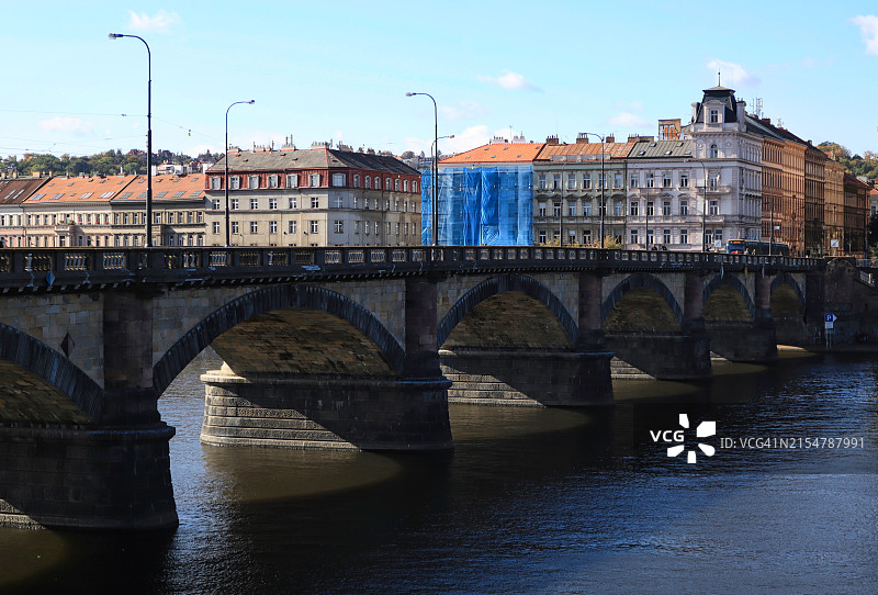 布拉格维谢格拉德铁路桥景观图片素材