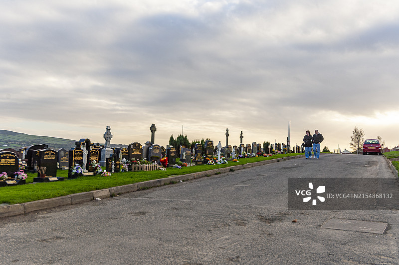 北爱尔兰自由德里公墓图片素材