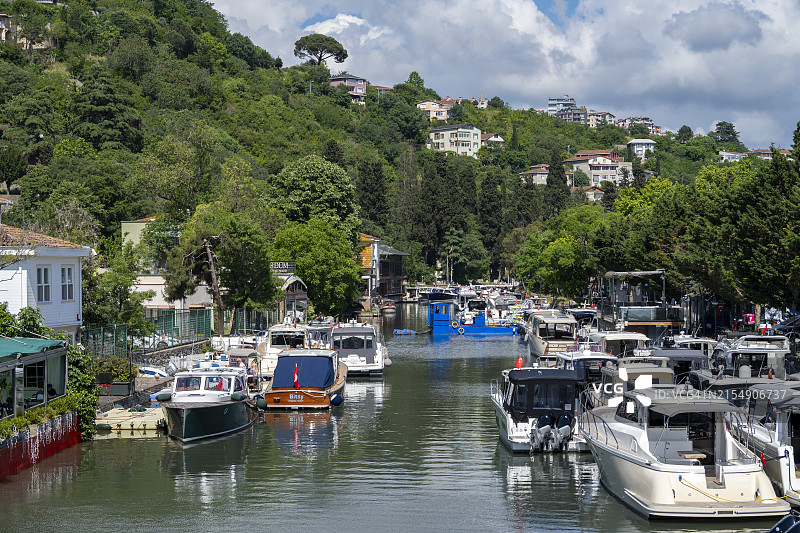 伊斯坦布尔亚洲一侧的阿纳多卢堡垒和戈克苏图片素材