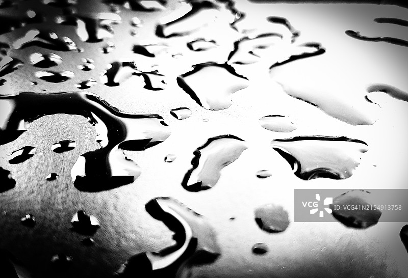 平面上的水滴图片素材