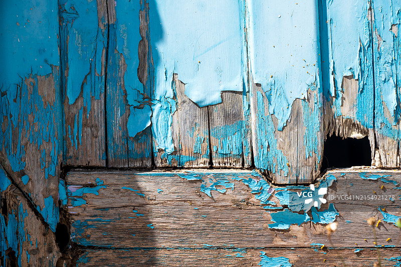 希腊小镇风化门廊图片素材