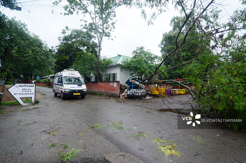 雷马尔气旋过后阿萨姆邦景象图片素材