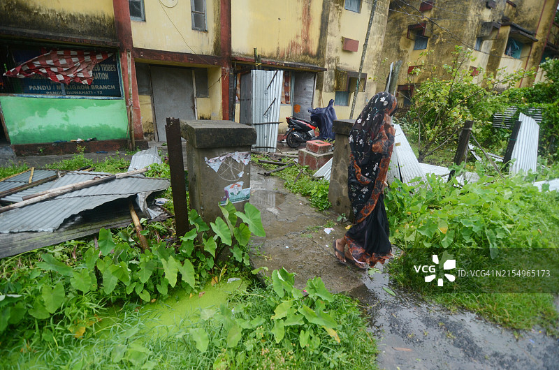 雷马尔气旋过后阿萨姆邦景象图片素材