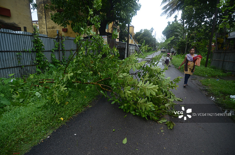 雷马尔气旋过后阿萨姆邦景象图片素材