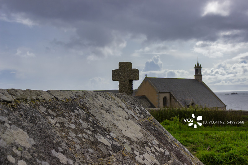 法国布列塔尼圣马修奉献喷泉图片素材