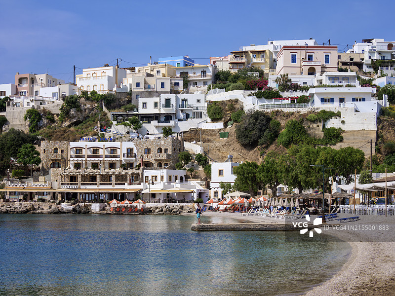 莱罗斯岛潘德利海滩（希腊多德卡尼斯群岛）图片素材