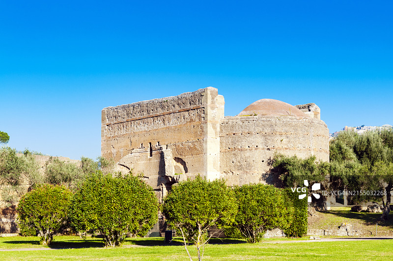 哈德良别墅哲学家大厅外景，联合国教科文组织世界遗产，意大利罗马省蒂沃利图片素材