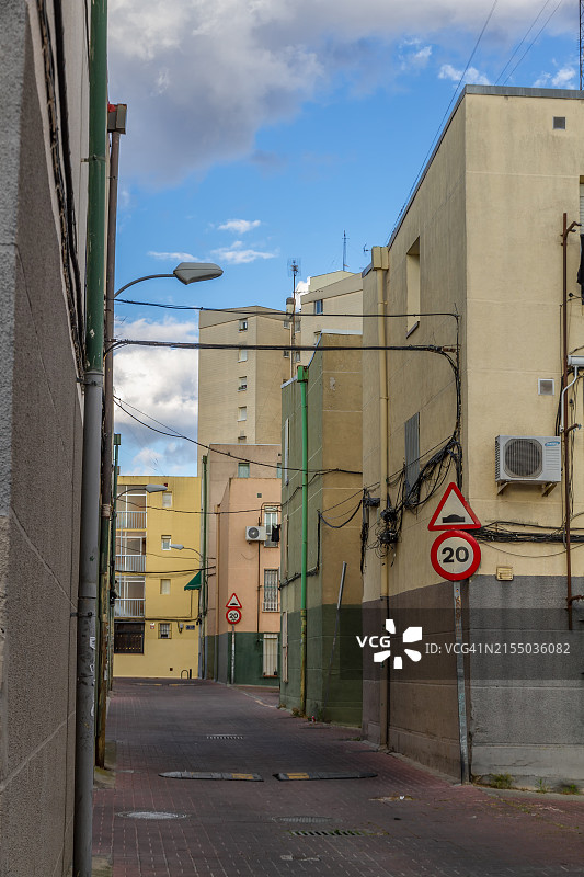 马德里圣布拉斯街景图片素材