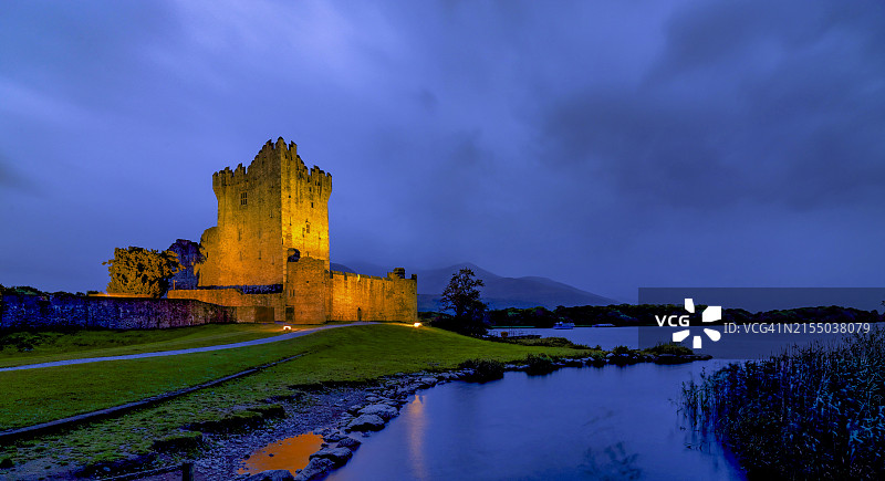 罗斯城堡，基拉尼国家公园，凯里郡，爱尔兰图片素材