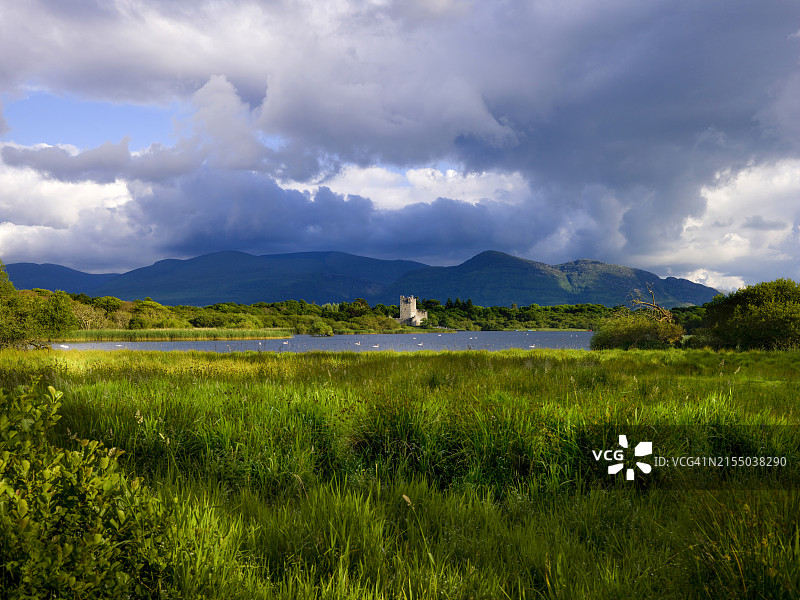 罗斯城堡，基拉尼国家公园，凯里郡，爱尔兰图片素材