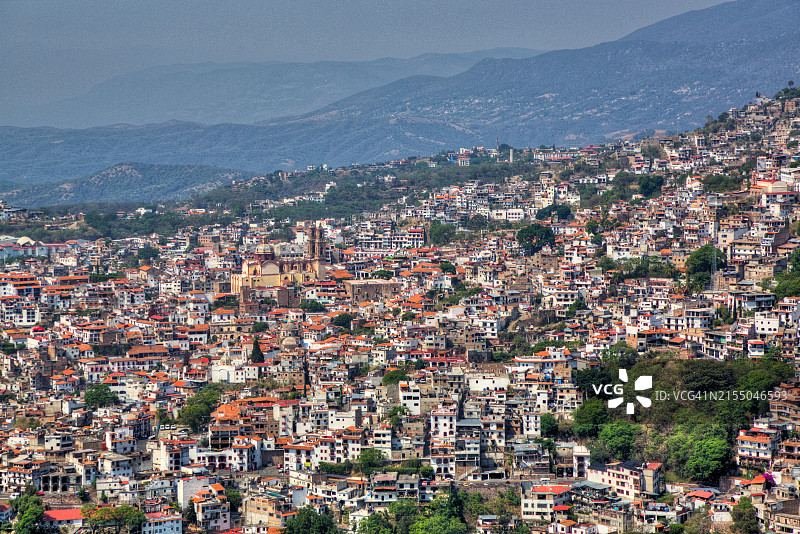 墨西哥格雷罗州塔斯科概览，北美洲图片素材