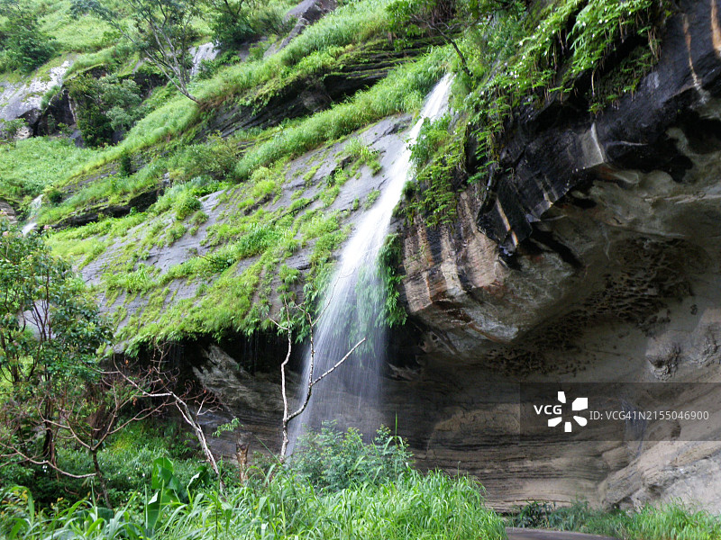 印度米佐拉姆邦里埃克公路瀑布图片素材