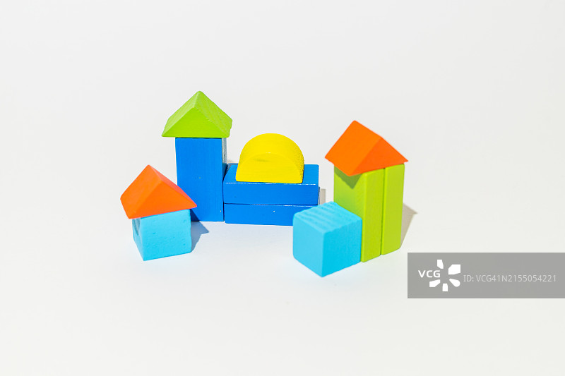 彩色木块图片素材