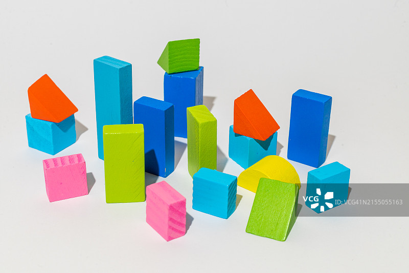 彩色木块图片素材