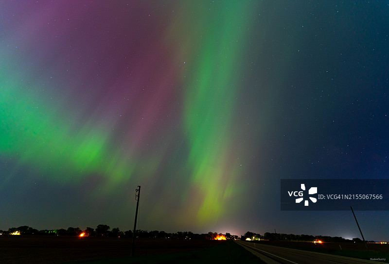 美国艾奥瓦州奥纳瓦夜景风光图片素材