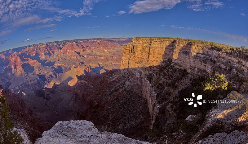从莫哈维点附近边缘小径观看远处的霍皮点，大峡谷，联合国教科文组织世界遗产，美国亚利桑那州，北美图片素材