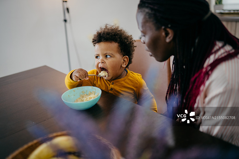喂食的时候图片素材